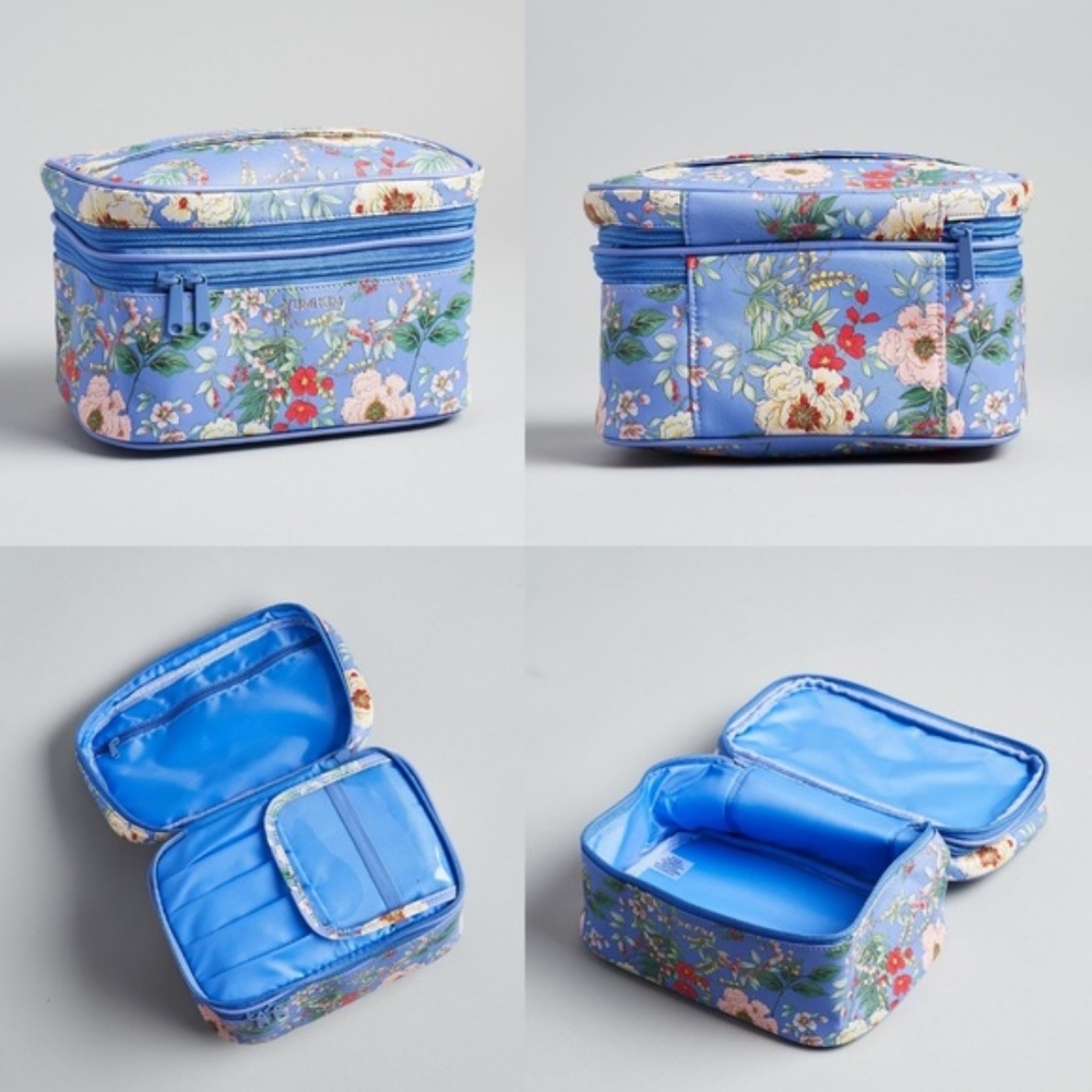 Yumi Kim: Jet Setter Makeup Case in Peri Floral